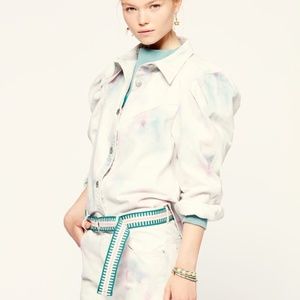 Isabel Marant Etoile Women's Leona Tie-dye Denim Jacket